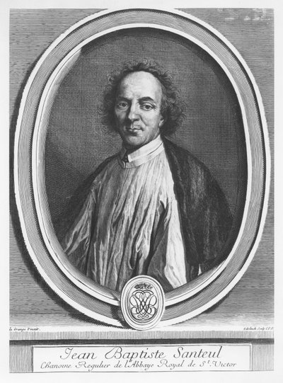 Porträt von Jean-Baptiste de Santeul von Gérard Edelinck